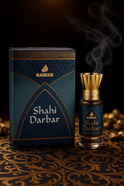 RAHEEB PREMIUM SHAHI DARBAR ATTAR ROLL LONG LASTING FRAGRANCE PERFUME FOR MEN AND WOMEN | 100% ALCOHOL FREE ATTAR PERFUME | (6ML