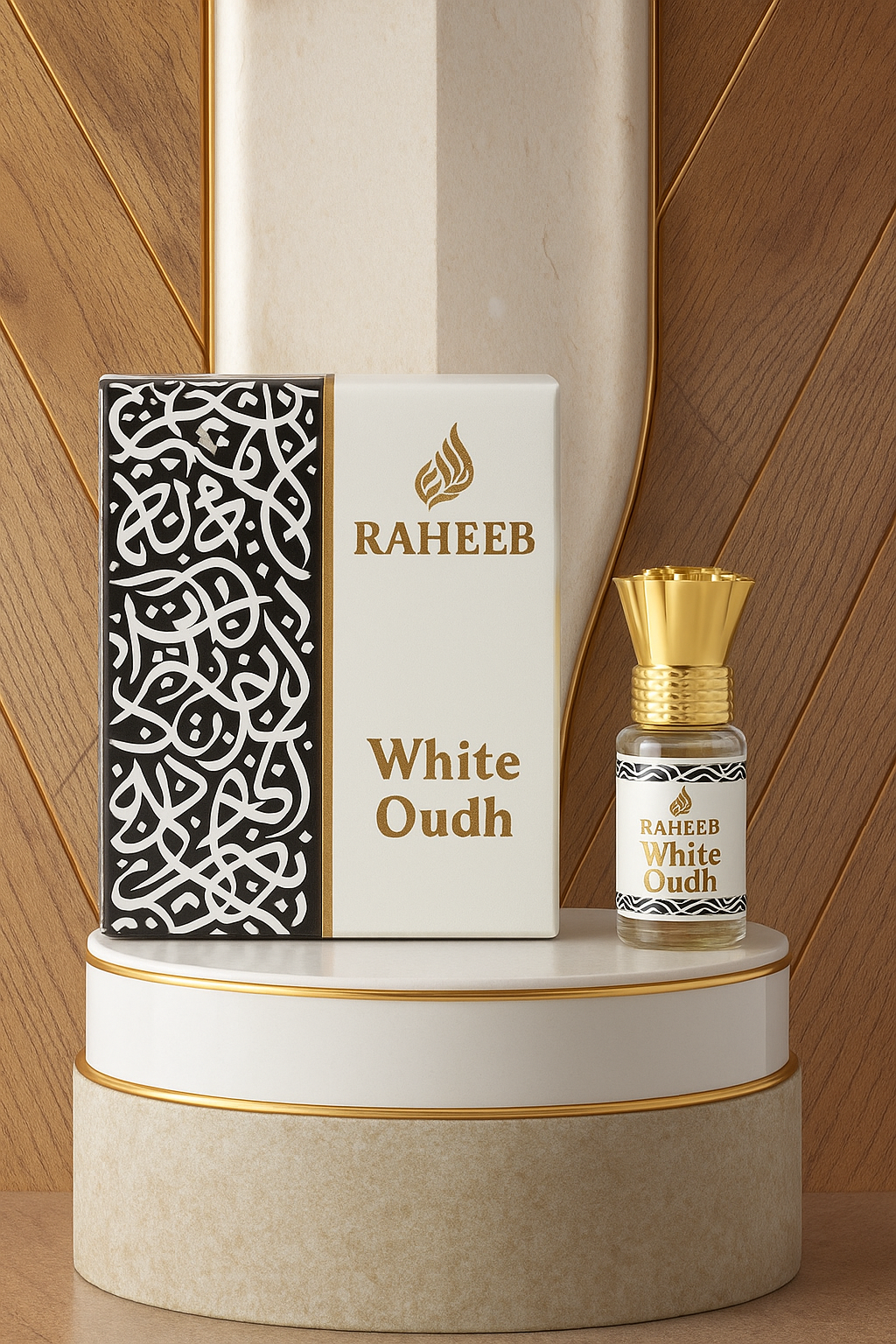 RAHEEB PREMIUM WHITE OUD ATTAR ROLL LONG LASTING FRAGRANCE PERFUME FOR MEN AND WOMEN | 100% ALCOHOL FREE ATTAR PERFUME | (6ML