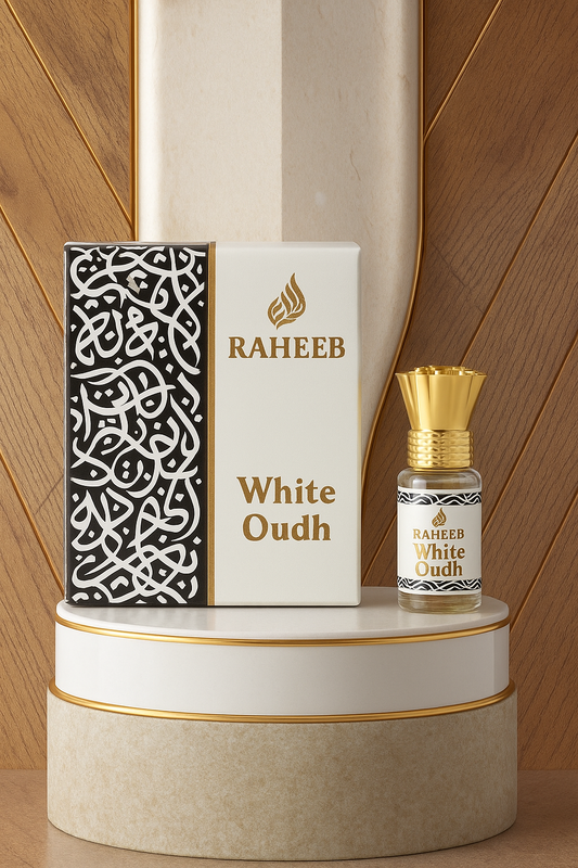 RAHEEB PREMIUM WHITE OUD ATTAR ROLL LONG LASTING FRAGRANCE PERFUME FOR MEN AND WOMEN | 100% ALCOHOL FREE ATTAR PERFUME | (6ML