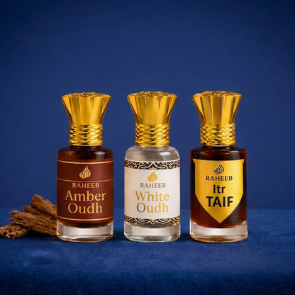 RAHEEB PREMIUM's Oud Royalty Attar Trio