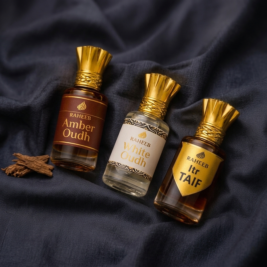 RAHEEB PREMIUM's Oud Royalty Attar Trio